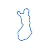Suomen karttaviiva, joka symboloi kotimaista valmistusta ja laatua.